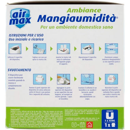 Kit Airmax Ambiance con Ricarica TAB Assorbiumidità da 450gr D0020