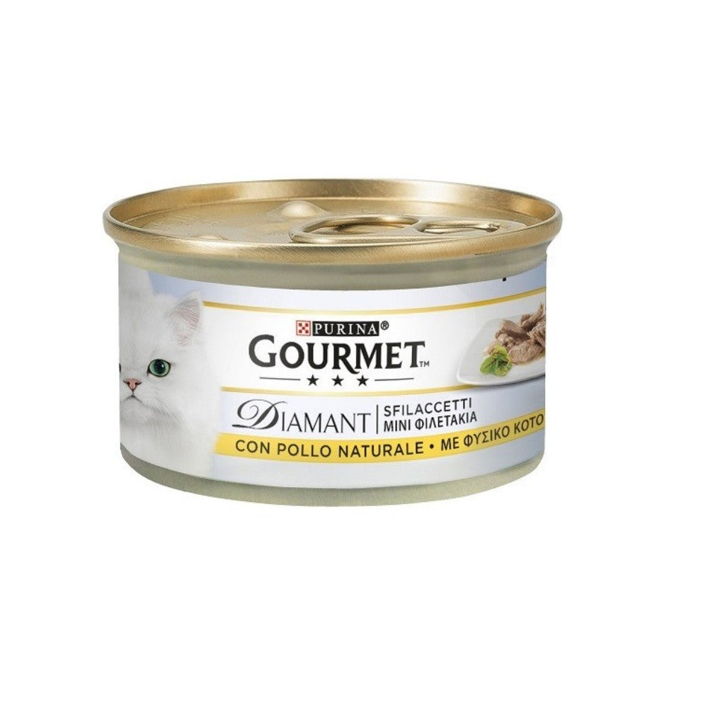 Gourmet Diamant sfilaccetti con pollo Purina 85 grammi