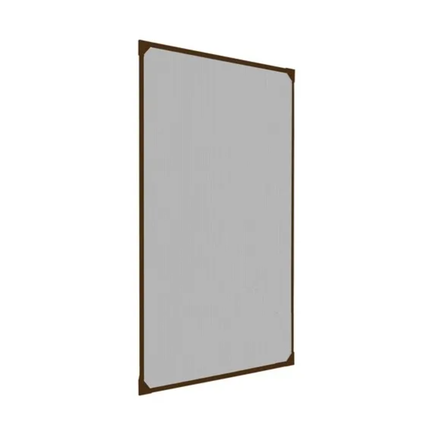 IRS Zanzariera su Telaio per Finestre Clarissa cm 120x120 Pannello Marrone