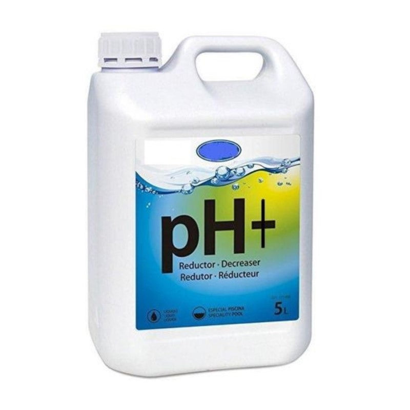 Correttore Ph per piscine liquido flacone PH PIU da 5 litri