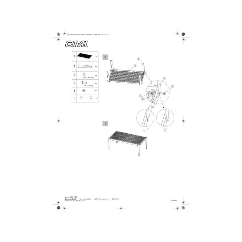 Set salotto da giardino in alluminio Antracite con cuscini Grigi TARANTO 4 pezzi