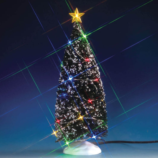 Lemax Evergreen Tree W/24 Multi Light - Albero sempreverde con 24 luci multiple per villaggio di Natale