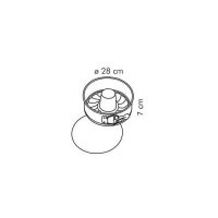 Tortiera apribile con doppio fondo Ø28 cm.