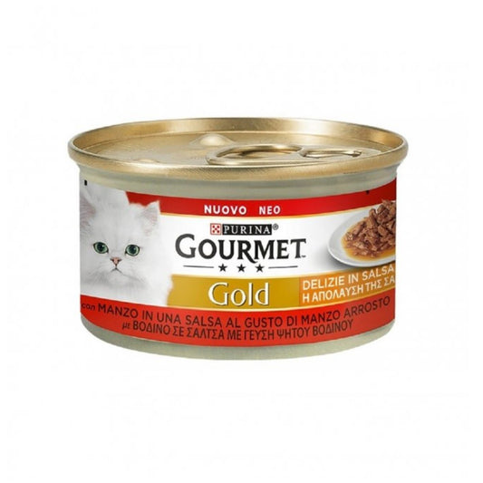 Gourmet Gold Delizie in salsa con manzo Purina 85 grammi