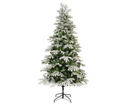 Albero di Natale in abete glassato di ghiaccio H 180 Ø 108 cm