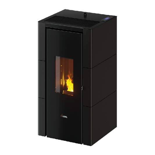 Stufa a pellet Cristal 7 Potenza 7KW Atracite