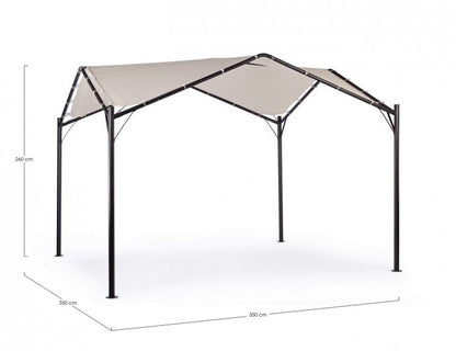 Gazebo Dome da giardino antracite-grigio 3,5x3,5xh 260 cm