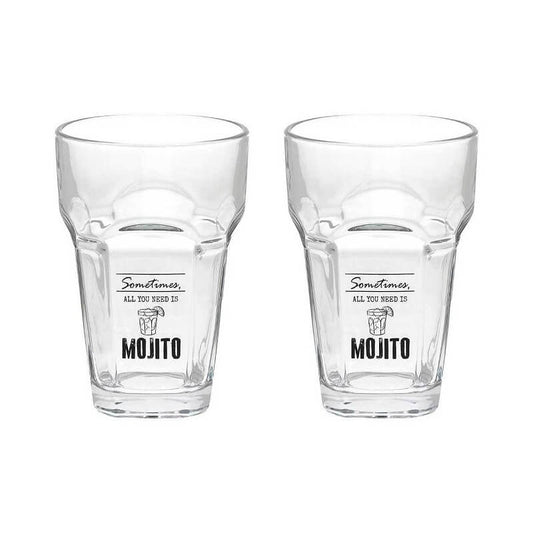 Set 2 Calici Mojito In Vetro Trasparente Cc400 Linea Let'S Party