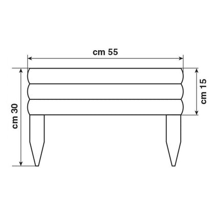 Recinzione in legno 55 x 30 centimetri per piante Vampiro