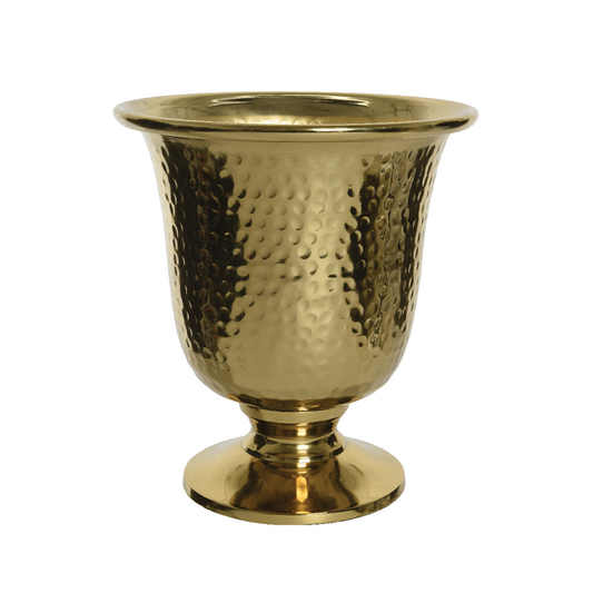 Vaso alluminio oro lucido H25cm