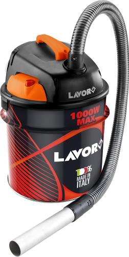 Lavor Ashley 901 - Aspiracenere silenziato da 18 litri per aspirare cenere da camini e stufe con potenza di 1000W.