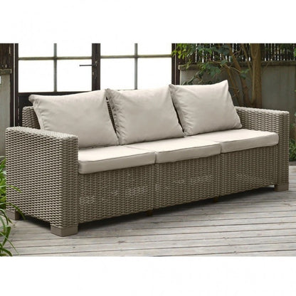 Divano 3 Posti California Cappuccino - Dimensioni: 198x68x71,5 cm