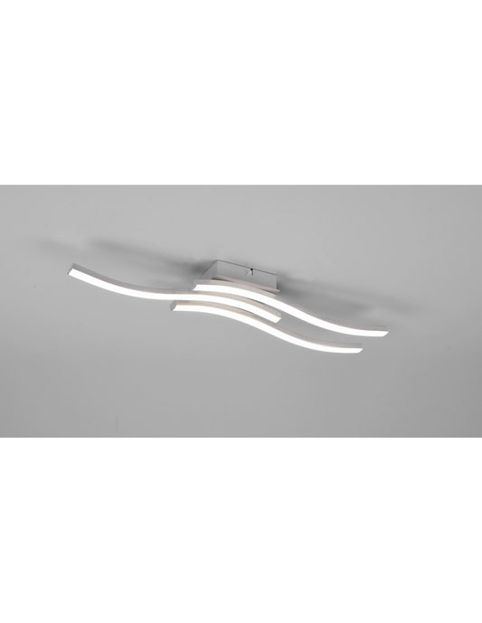 Lampada Soffitto Moderna Bacchette Led 4000k Route Nichel Trio Lighting