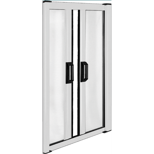 Zanzariera per porte finestre a molla 2 Ante 60/320x250h cm colore Bianco