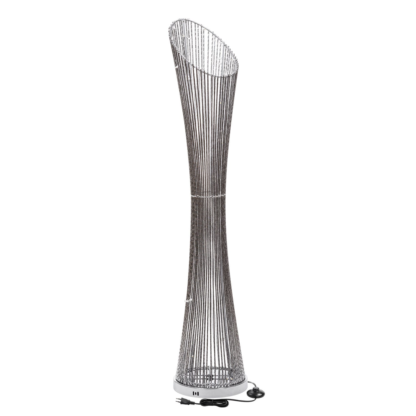 Colonna Flared ATS Silver 100 LED H140cm Luci di Natale