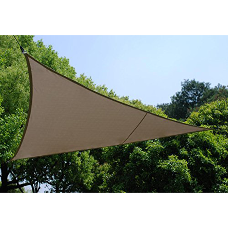 Tenda da Sole Triangolare 3x3x3 m in Tessuto Impermeabile - Colore: Grigio Tortora