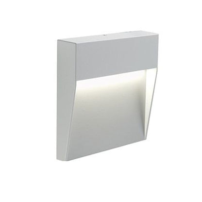 Segnapasso 3W Led 4000K  linea geo square  bianco