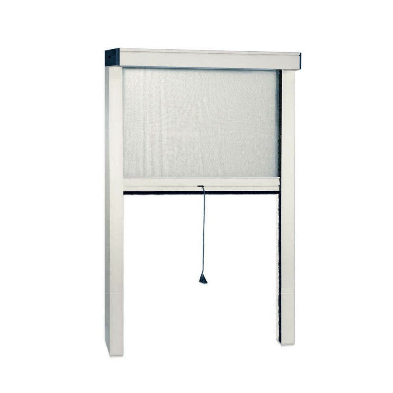 Zanzariera verticale finestra bianca cm 120 x 160 h