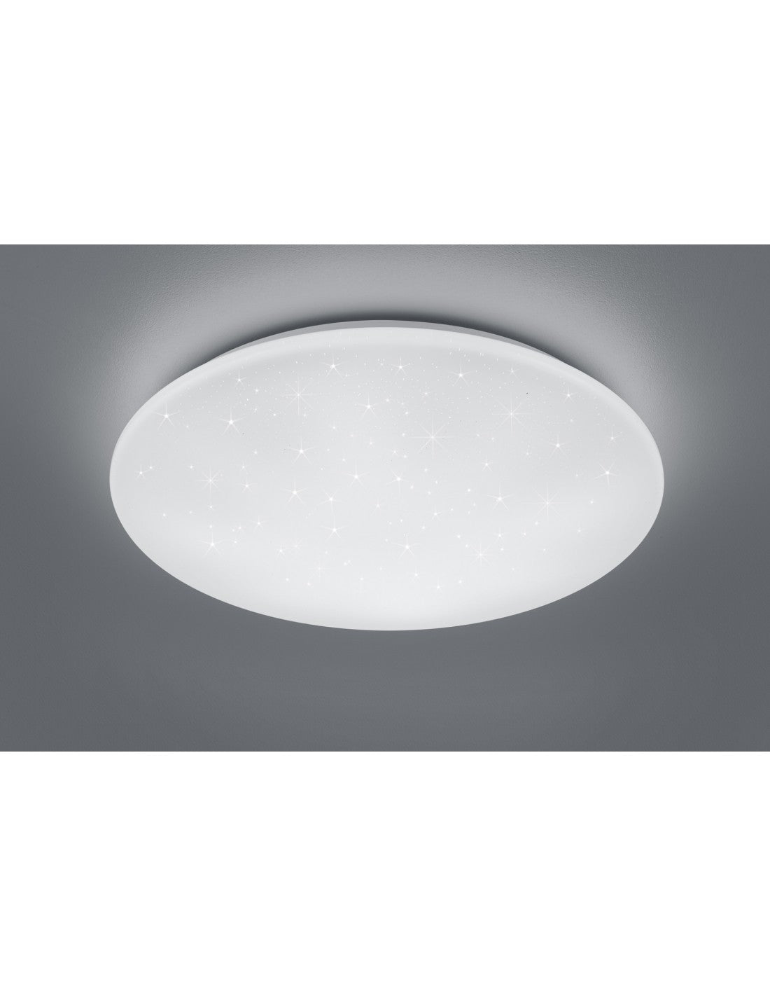 Plafoniera Kato Led Dimmerabile Bianco Effetto Stelle Scintillanti Ø60 cm Trio Lighting