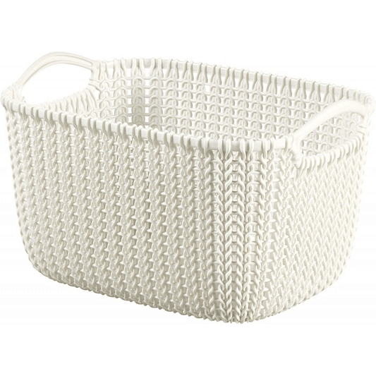 Keter Cesto Cesta Rettagolare Bianco Oasis White 38.5X28.5X23.5Cm