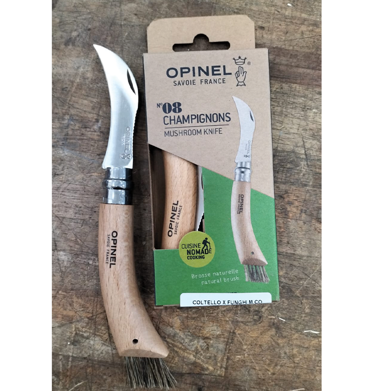 Coltello funghi con manico in legno