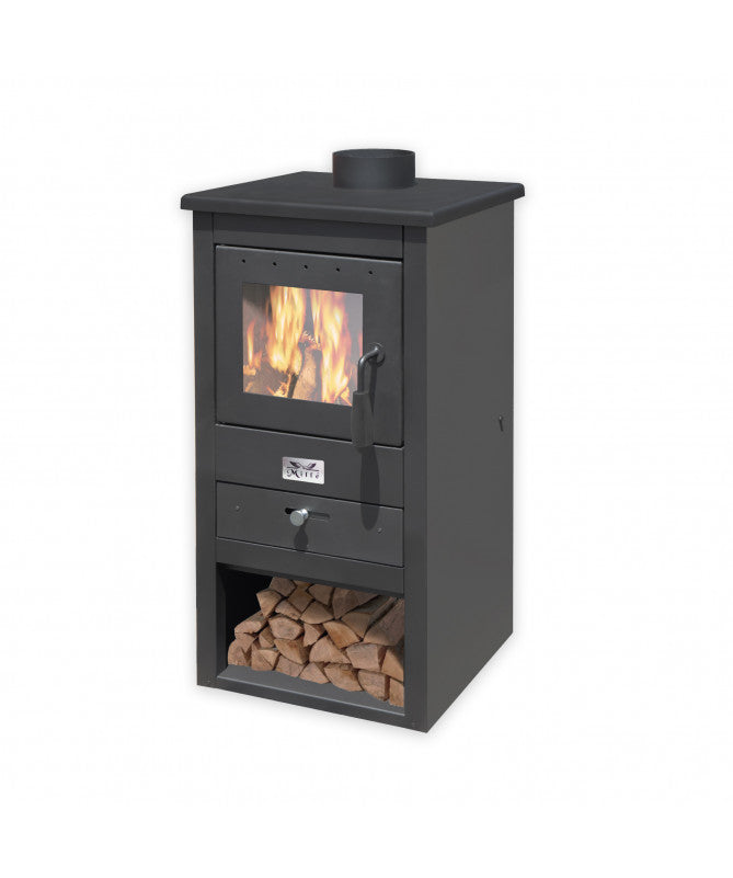 Stufa a Legna Athena 10,7 Kw - Dimensioni 43x41x86H