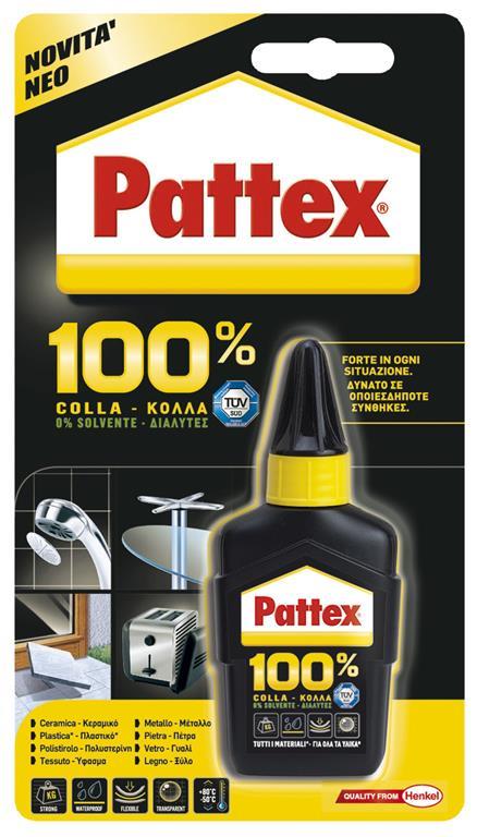 Pattex 100% Colla Gel Adesivo ai Polimeri da 50g