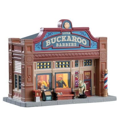 Lemax Little Buckaroo Barbershop - Barbiere del piccolo Buckaroo per villaggio di Natale