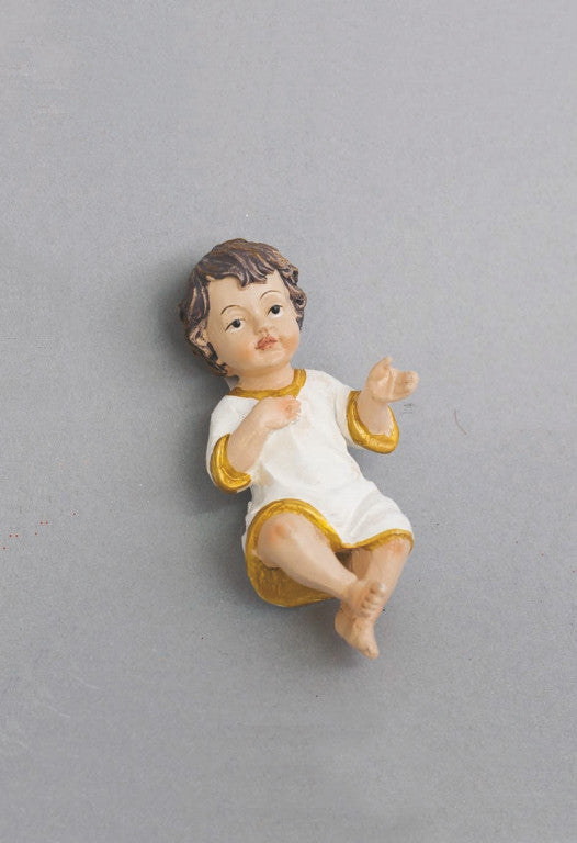 Bambino Resina Cm.10 In Scatola decorazione di Natale