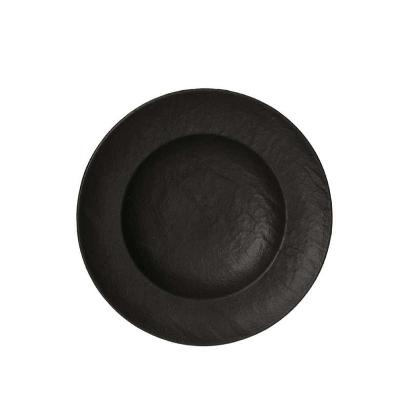 Piatto Bowl&nbsp;25 cm Vulcania in porcellana nero