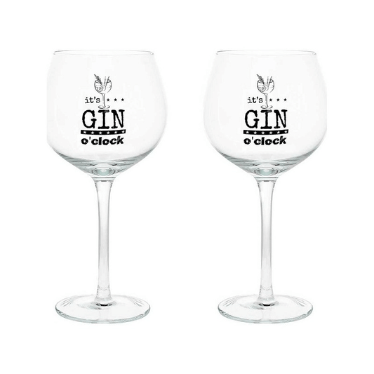 Set 2 Calici Gin Tonic In Vetro Trasparente Cc580 Linea Let'S Party