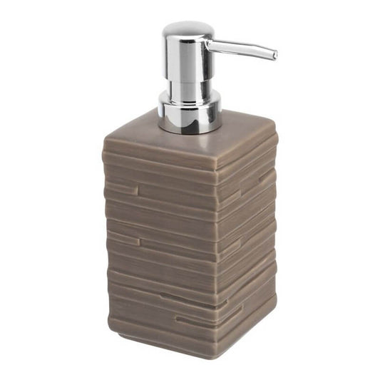 Dispenser Sapone Bagno Ceramica Grigio Linea Brik