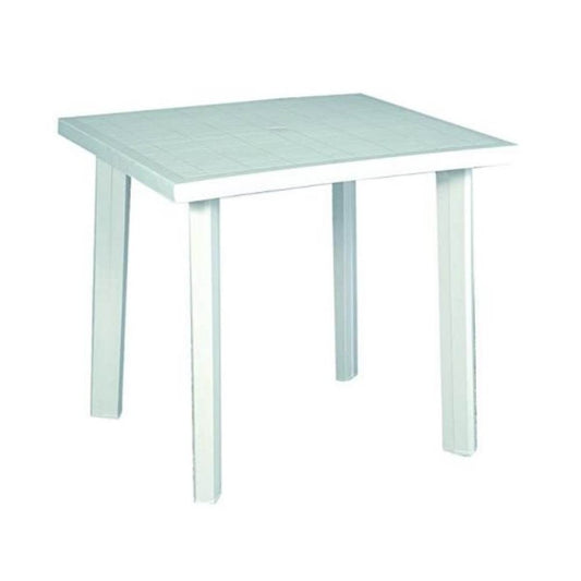 Tavolo bianco in plastica 80x75x72h cm. Fiocco