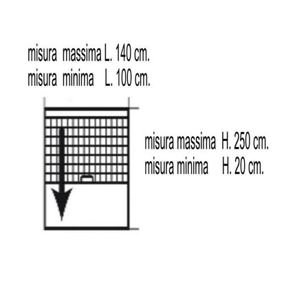 Zanzariera IRS-CE avvolgibile Verticale 140x250 cm Marrone