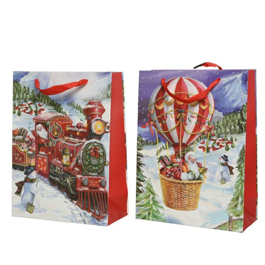 Busta Regalo Natale Assortite - Misura 42x30x12