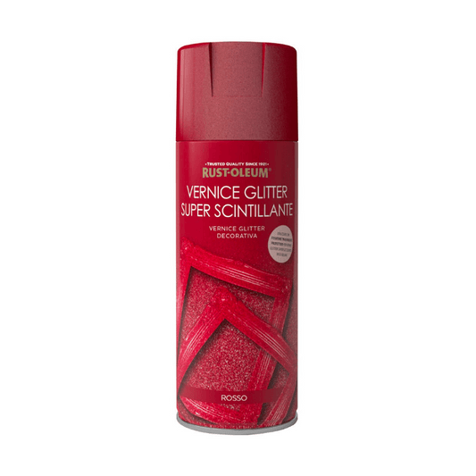 Vernice Spray Universale Alta Qualità Colore Rosso Super Scintillante 400Ml