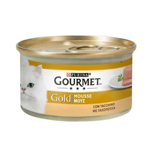 Gourmet Gold Mousse con tacchino Purina 85 grammi