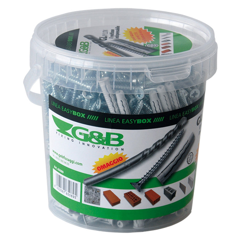 Tassello Nylon 'GL' GL8 VPS 8x40 150 pezzi + punta 8x100 (in blister)