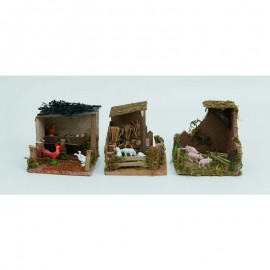 Scena Stalla per presepe 14,5x15x h13 cm Modelli pz 1