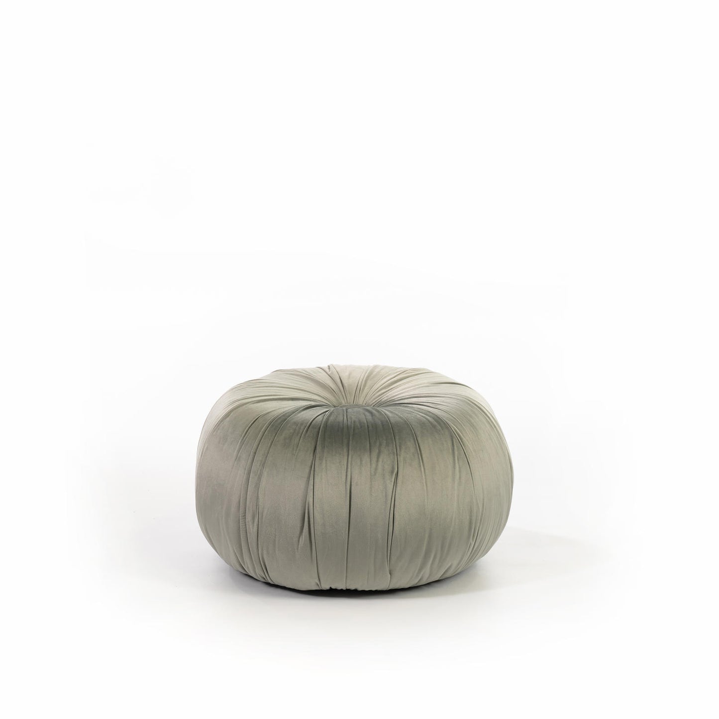 Pouf design velluto metallo grigio cm 36 x 36 x h 30