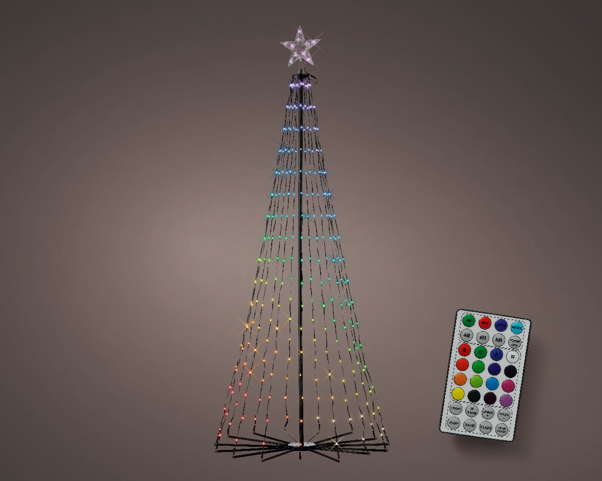 Alberi da esterno con luci danzanti 3D H 180 Ø 80 cm