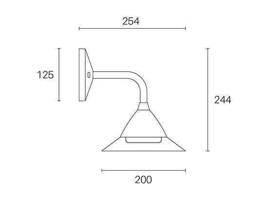 Applique Led 20W 4000K  linea petunia  bianco