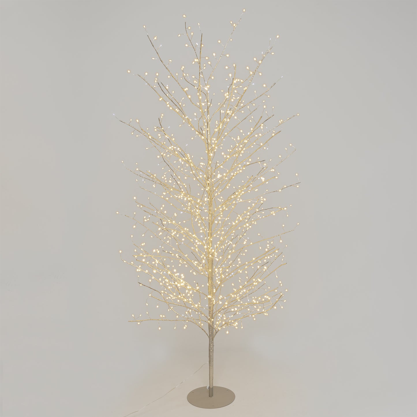 Albero rami champagne 110x200 cm con led