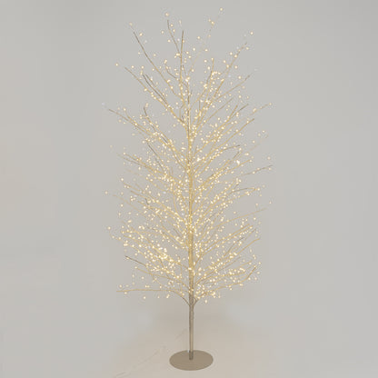 Albero rami champagne 110x200 cm con led