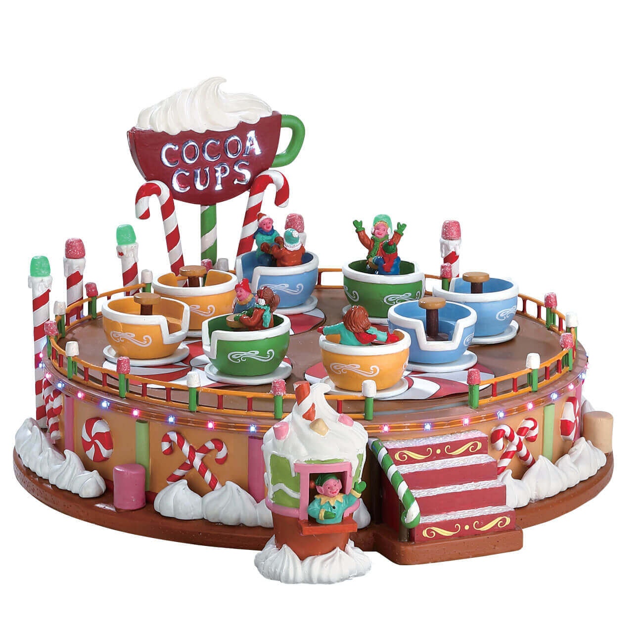 Lemax Cocoa Cups Set Of 2 - Set di 2 tazze di cacao per villaggio di Natale