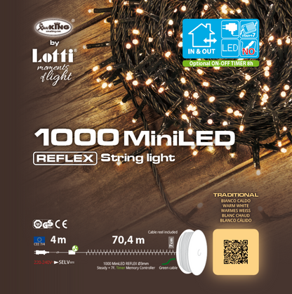 Catena 1000 LED Traditional 60,5m in bobina