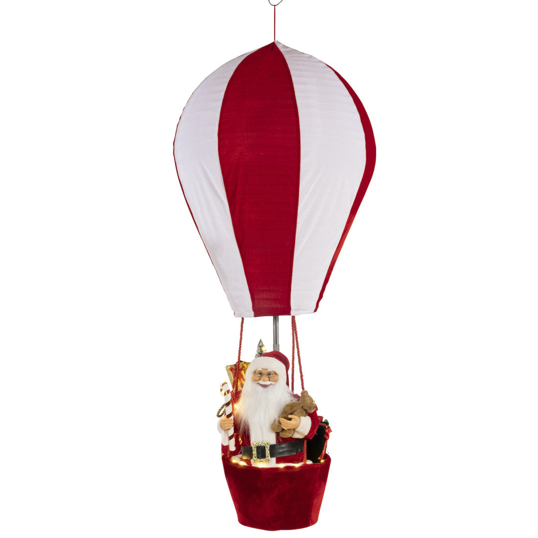 Mongolfiera Babbo Natale 100x100x150 cm