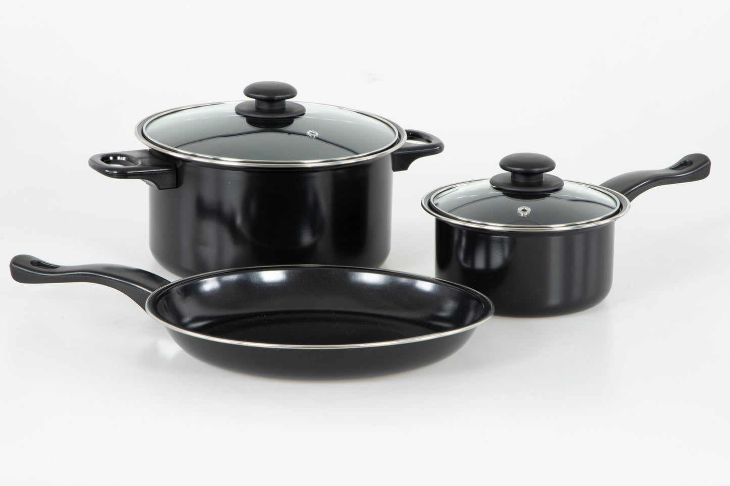 Batteria 5 Pz Zenith Black In Carbon Steel