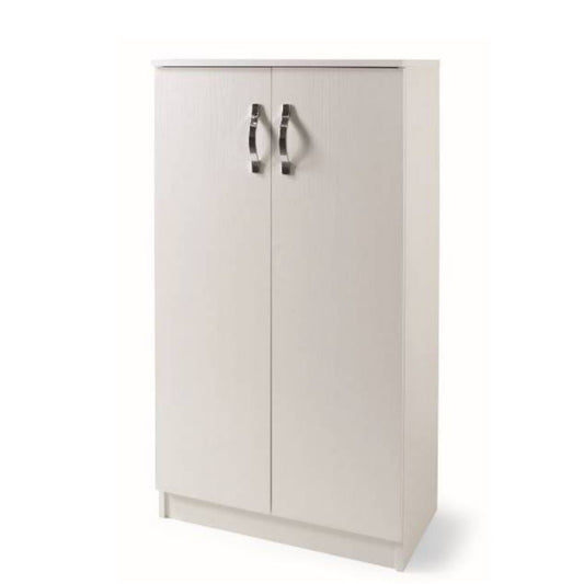 Armadio Multiuso Gabriella 130x71x38 cm Bianco Frassinato